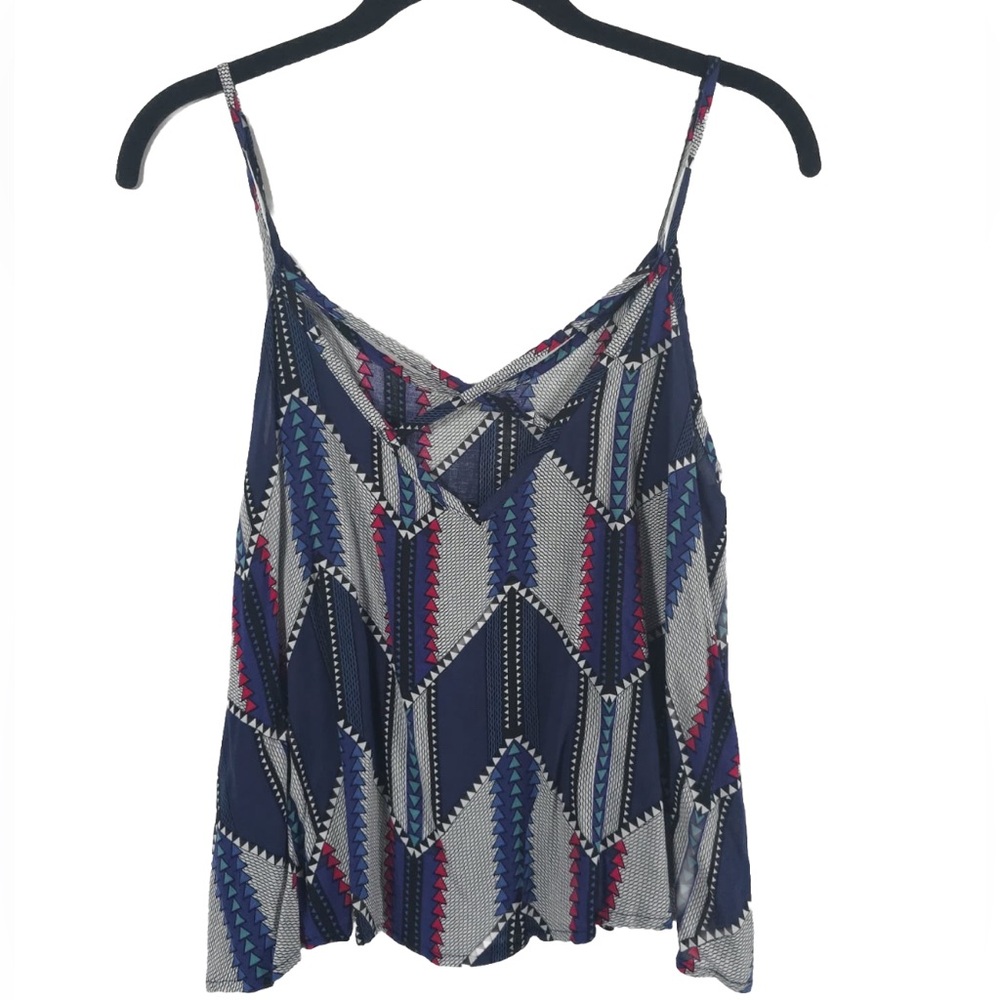Cuidado con el Perro Spaghetti Crisscross Strap Loose Bottom Top Zig‎ Zag MEDIUM